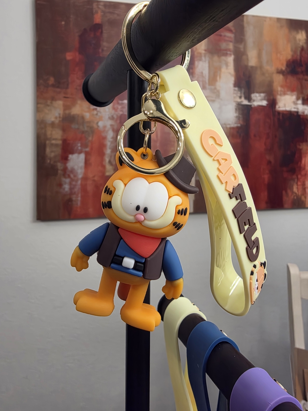 Garfield Bag Charm- With Keychain And Wrist Strap- Get All 6 - Picture 4 of 8